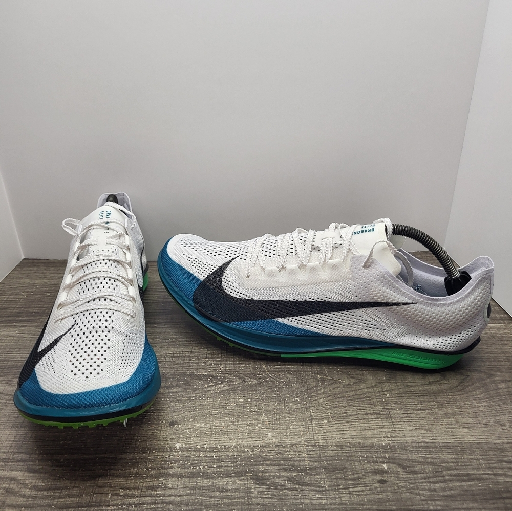 Nike ZoomX Dragonfly 2 Elite White Bright Spruce - FZ9315-102 Mens Size 12.5 New